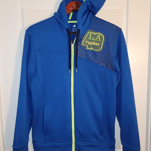 LA Cypher Hoodie Addidas Mens Medium Activewear - Picture 3 of 10